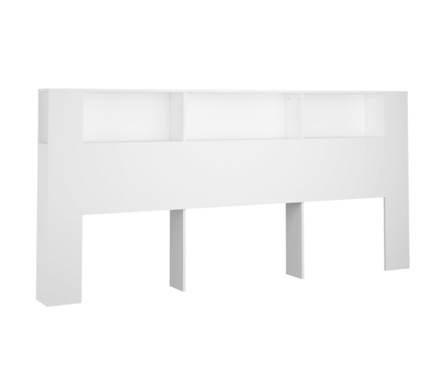 vidaXL Mueble cabecero blanco 220x18,5x104,5 cm