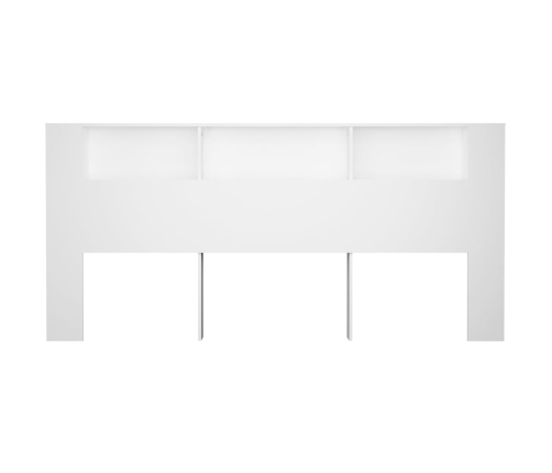 vidaXL Mueble cabecero blanco 220x18,5x104,5 cm