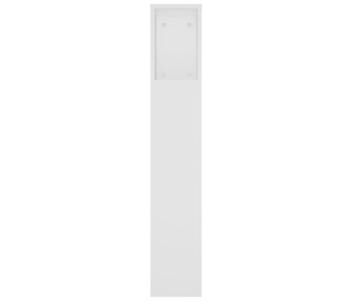 vidaXL Mueble cabecero blanco 220x18,5x104,5 cm