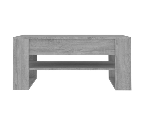 vidaXL Mesa de centro madera de ingeniería gris Sonoma 102x55x45 cm