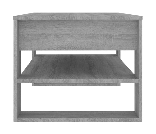 vidaXL Mesa de centro madera de ingeniería gris Sonoma 102x55x45 cm