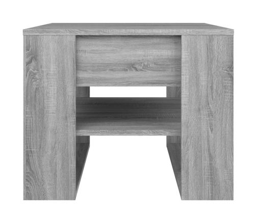 Mesa de centro madera de ingeniería gris Sonoma 55,5x55x45 cm