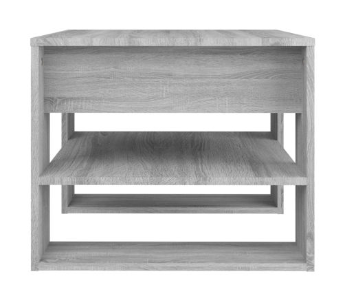 Mesa de centro madera de ingeniería gris Sonoma 55,5x55x45 cm