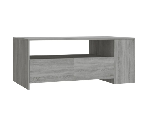 Mesa de centro madera de ingeniería gris Sonoma 102x55x42 cm