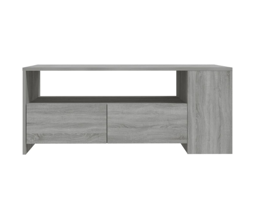 Mesa de centro madera de ingeniería gris Sonoma 102x55x42 cm