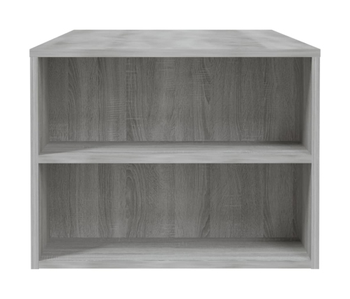 Mesa de centro madera de ingeniería gris Sonoma 102x55x42 cm