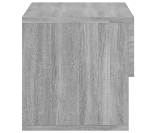 Mesita de noche de pared 2 uds color gris Sonoma