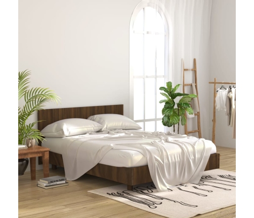 vidaXL Cabecero de cama madera contrachapada roble marrón 160x1,5x80cm