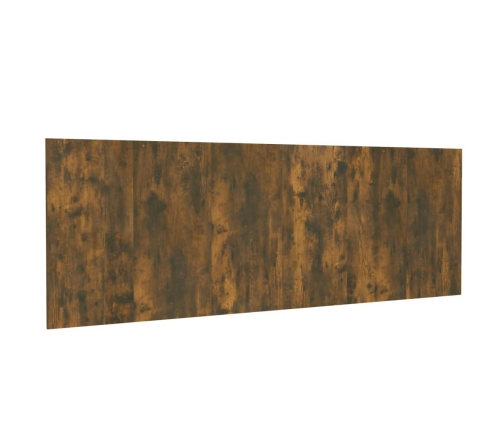 Cabecero pared madera contrachapada roble ahumado 240x1,5x80 cm