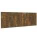 Cabecero pared madera contrachapada roble ahumado 240x1,5x80 cm