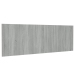 Cabecero pared madera contrachapada gris Sonoma 240x1,5x80 cm