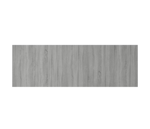 Cabecero pared madera contrachapada gris Sonoma 240x1,5x80 cm