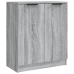 Aparador de madera contrachapada gris Sonoma 60x30x70 cm