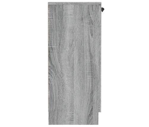 Aparador de madera contrachapada gris Sonoma 60x30x70 cm