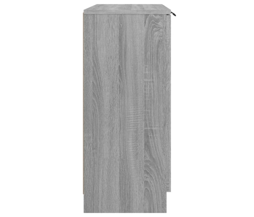 Aparador de madera contrachapada gris Sonoma 60x30x70 cm