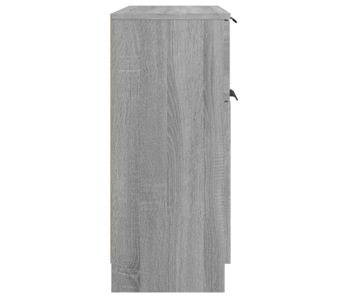 Aparador de madera contrachapada gris Sonoma 60x30x70 cm