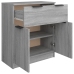 Aparador de madera contrachapada gris Sonoma 60x30x70 cm