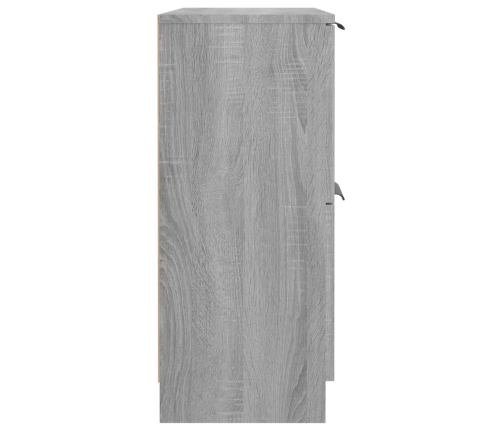 Aparador de madera contrachapada gris Sonoma 60x30x70 cm