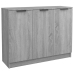 Aparador de madera contrachapada gris Sonoma 90,5x30x70 cm