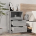 vidaXL Mesita de noche madera contrachapada gris Sonoma