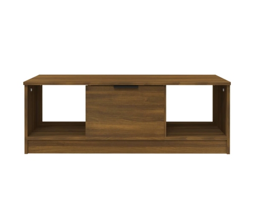 vidaXL Mesa de centro madera de ingeniería roble marrón 102x50x36 cm