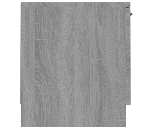 vidaXL Mueble de TV madera contrachapada gris Sonoma 140x35x40 cm