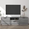 vidaXL Mueble de TV madera contrachapada gris Sonoma 140x35x40 cm