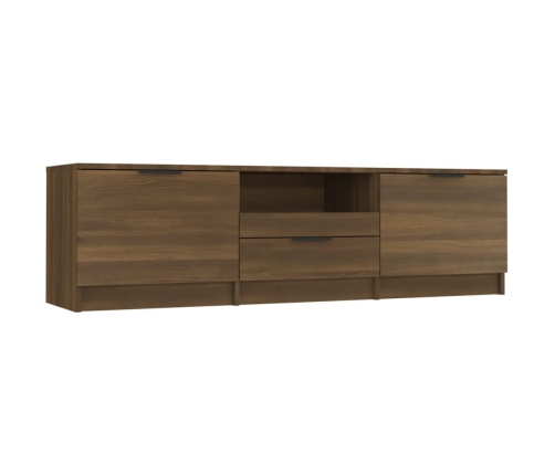 Mueble para TV madera contrachapada roble marrón 140x35x40 cm