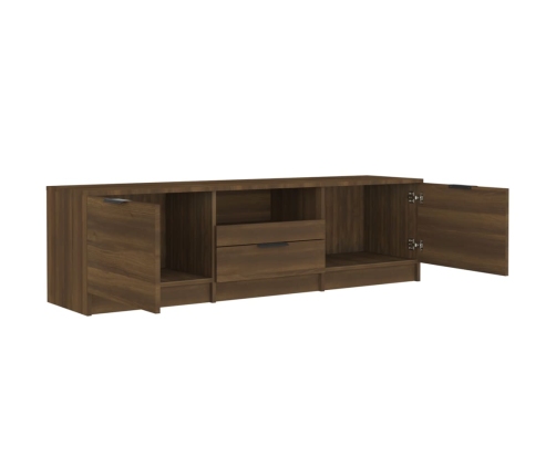 Mueble para TV madera contrachapada roble marrón 140x35x40 cm