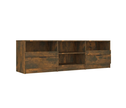 Mueble para TV madera contrachapada roble ahumado 150x33,5x45cm