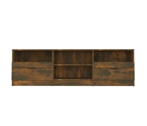 Mueble para TV madera contrachapada roble ahumado 150x33,5x45cm