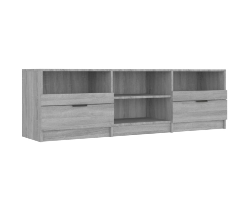 Mueble de TV madera contrachapada gris Sonoma 150x33,5x45 cm