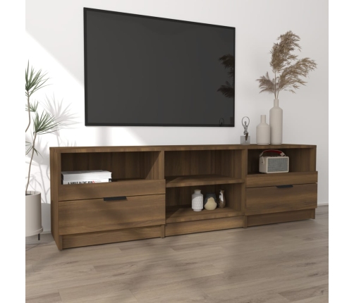 Mueble para TV madera contrachapada roble marrón 150x33,5x45 cm