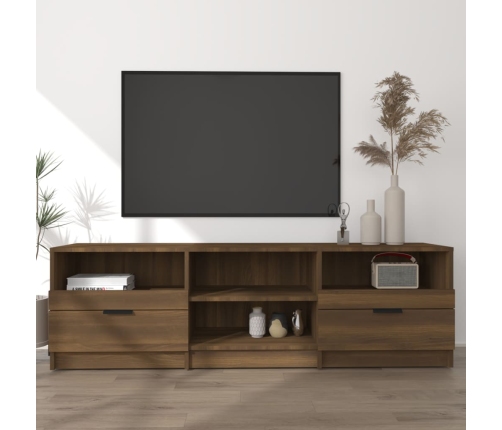 Mueble para TV madera contrachapada roble marrón 150x33,5x45 cm