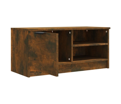 Mueble para TV madera contrachapada roble ahumado 80x35x36,5 cm