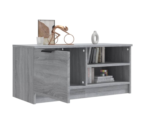 vidaXL Mueble para TV madera contrachapada gris Sonoma 80x35x36,5 cm