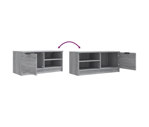 vidaXL Mueble para TV madera contrachapada gris Sonoma 80x35x36,5 cm