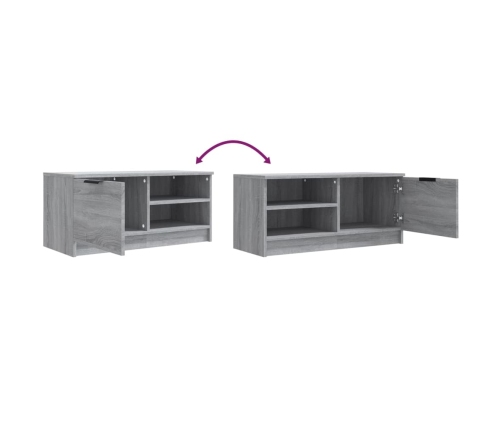 Muebles para TV 2 uds contrachapado gris Sonoma 80x35x36,5 cm