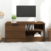 Mueble para TV madera contrachapada marrón roble 80x35x36,5 cm