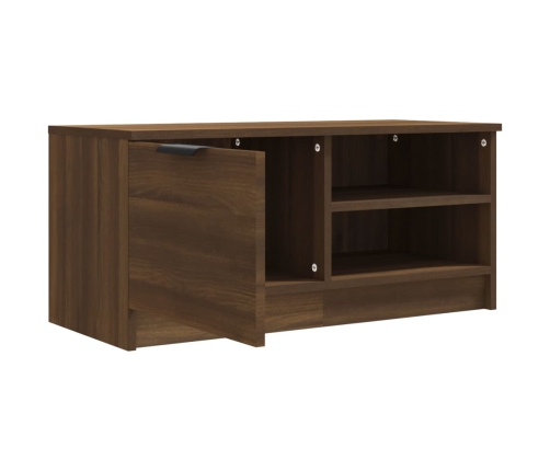 Muebles para TV 2 uds contrachapado marrón roble 80x35x36,5 cm