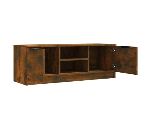 Mueble de TV madera contrachapada roble ahumado 102x35x36,5 cm