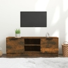 Mueble de TV madera contrachapada roble ahumado 102x35x36,5 cm