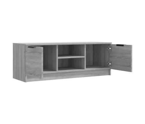 vidaXL Mueble de TV madera contrachapada gris Sonoma 102x35x36,5 cm