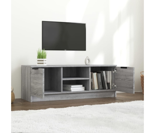 vidaXL Mueble de TV madera contrachapada gris Sonoma 102x35x36,5 cm