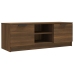 Mueble de TV madera contrachapada marrón roble 102x35x36,5 cm