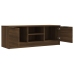 Mueble de TV madera contrachapada marrón roble 102x35x36,5 cm