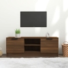 Mueble de TV madera contrachapada marrón roble 102x35x36,5 cm