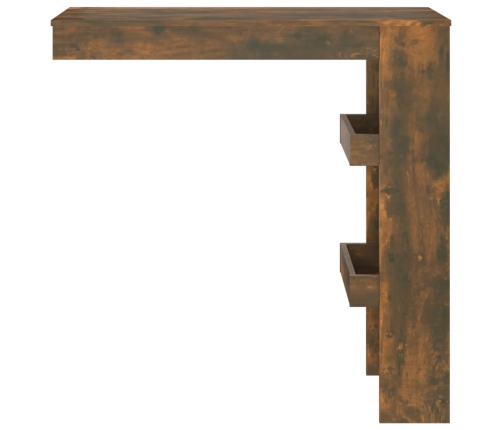 Mesa de bar de pared contrachapada roble ahumado 102x45x103,5cm