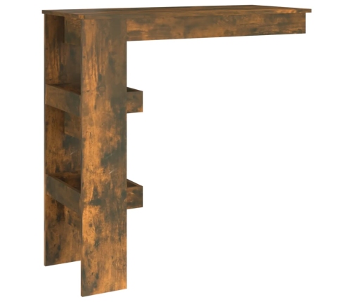 Mesa de bar de pared contrachapada roble ahumado 102x45x103,5cm