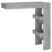 Mesa de bar de pared madera contrachapada gris 102x45x103,5cm